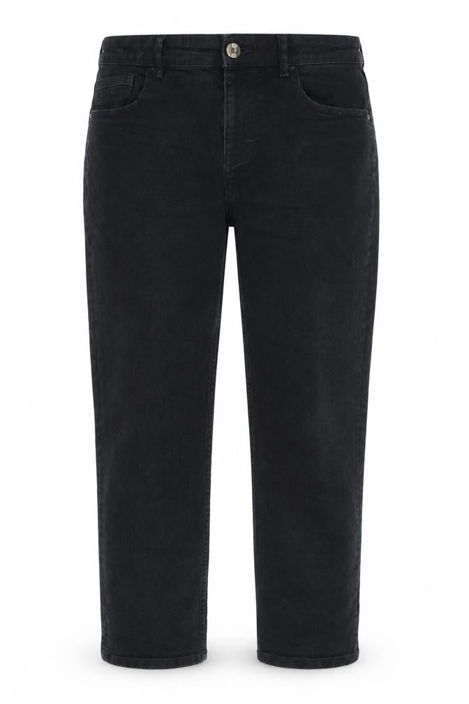 Front view of George Women's Black Straight Jeans 34 Regular