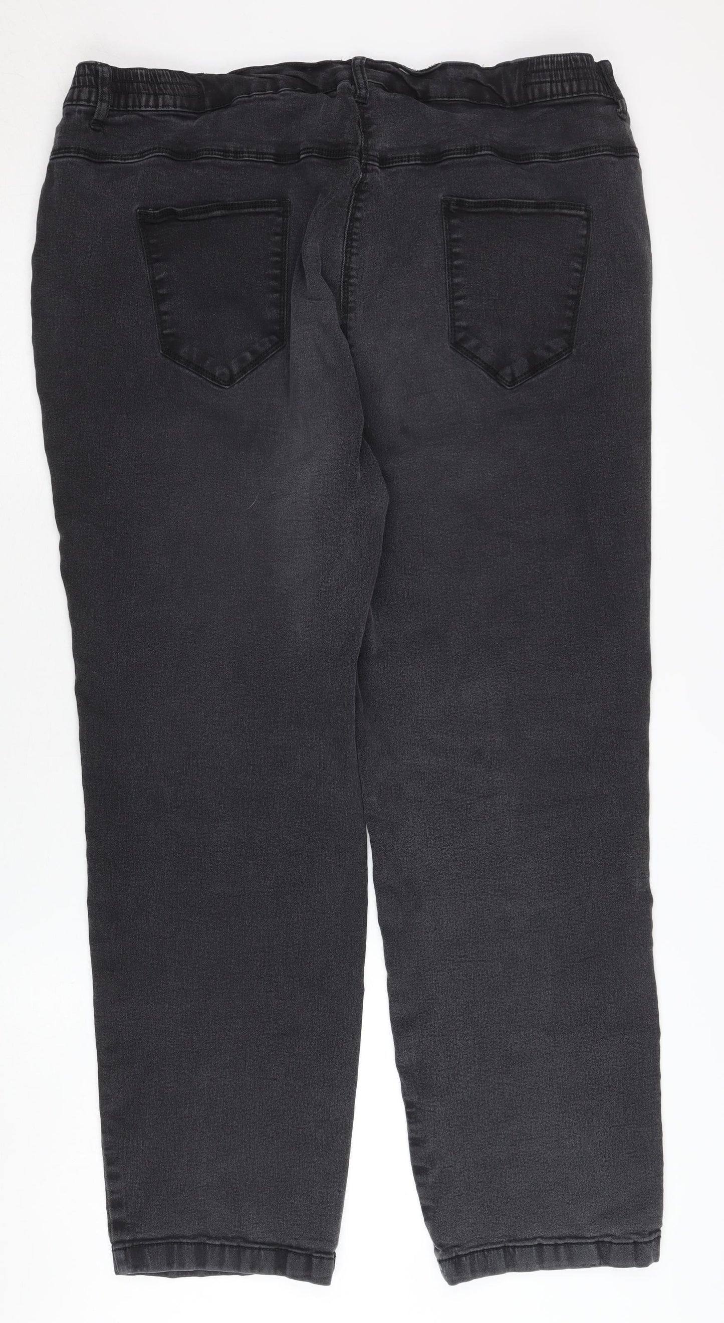 Bonmarché Women's Black Plus Size 24 Straight Jeans