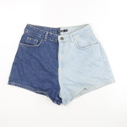 Nasty Gal Women's Multicoloured Denim Shorts Size 10