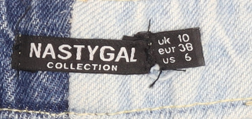Nasty Gal Women's Multicoloured Denim Shorts Size 10