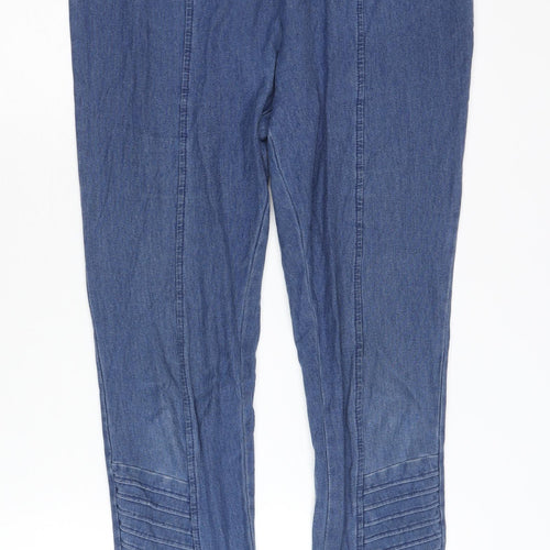 Papaya Women's Blue Cotton Blend Leggings, Size 12