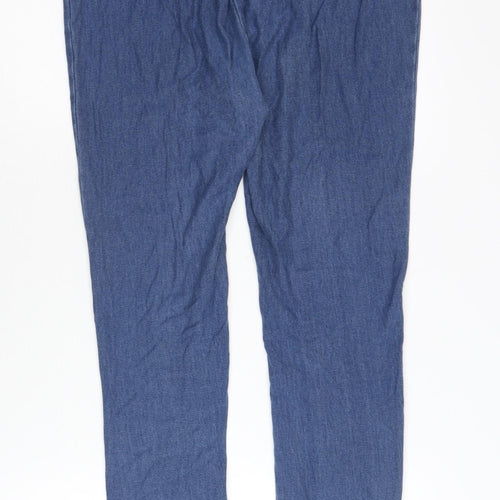 Papaya Women's Blue Cotton Blend Leggings, Size 12
