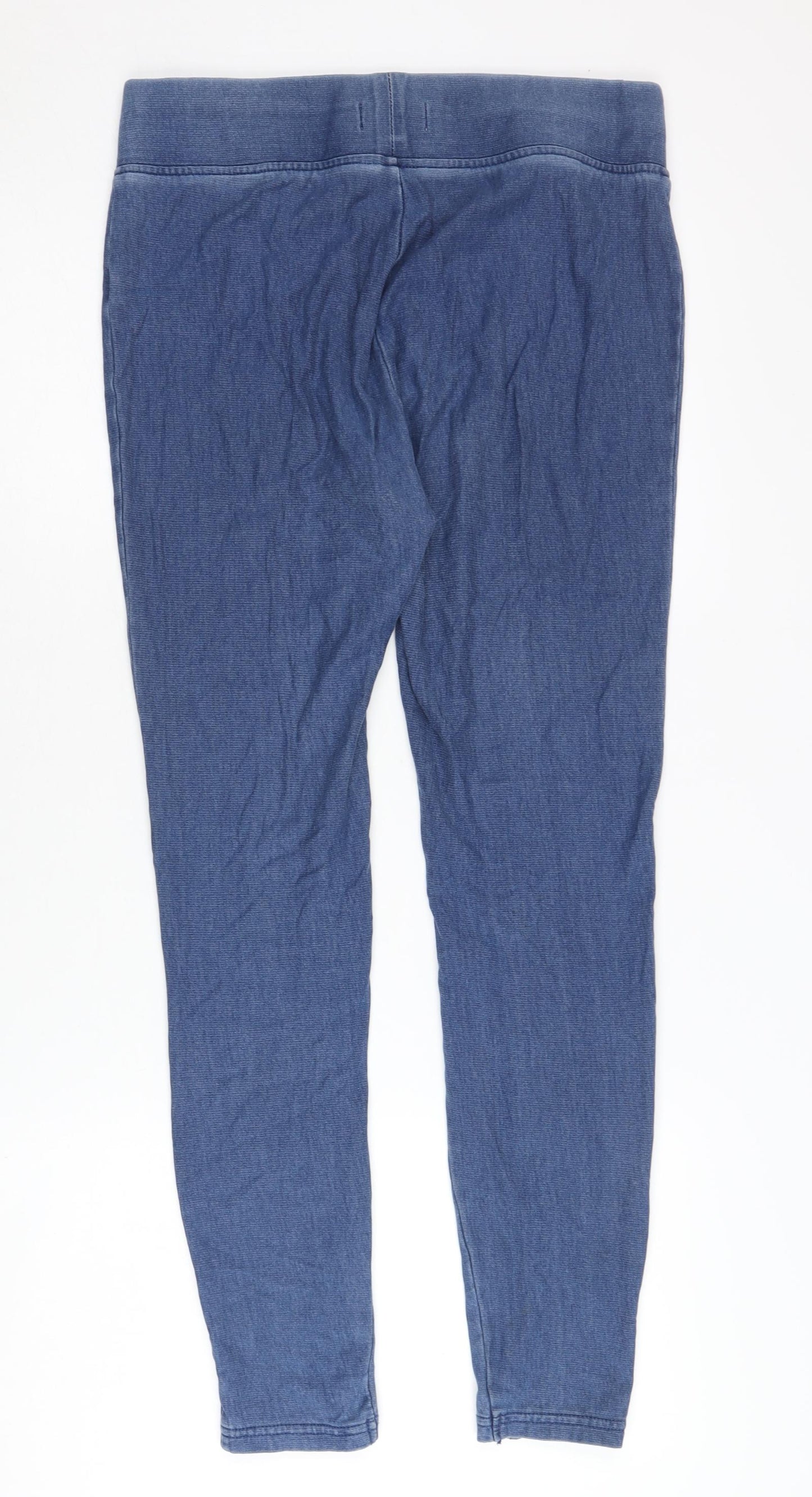 Papaya Women's Blue Cotton Blend Leggings, Size 12