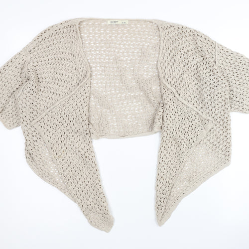 Old Navy Women's Beige Open-Knit Shrug - Size L
