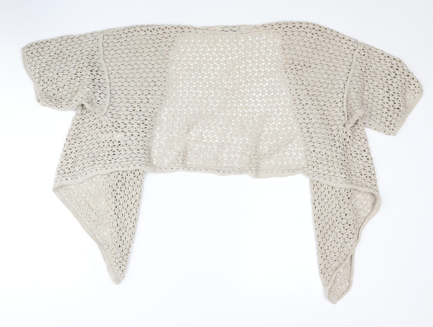 Old Navy Women's Beige Open-Knit Shrug - Size L