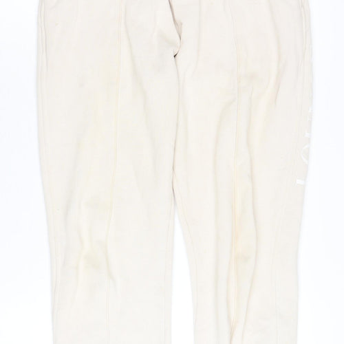 LOUNGE APPAREL Women Beige Jogger Trousers Size S