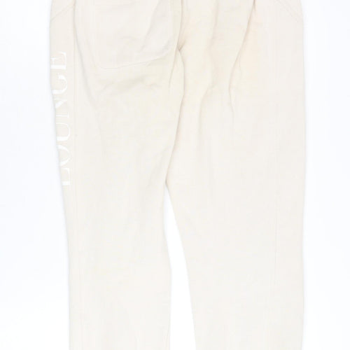 LOUNGE APPAREL Women Beige Jogger Trousers Size S
