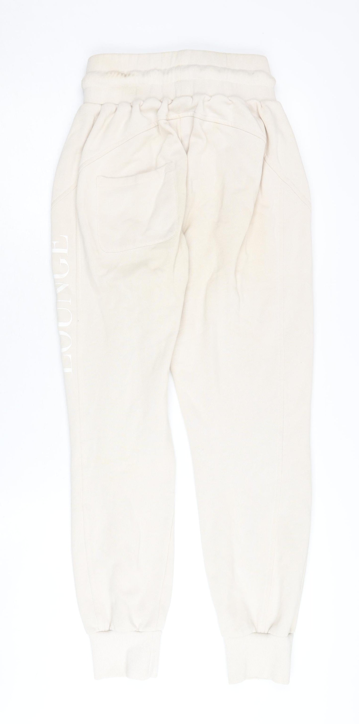 LOUNGE APPAREL Women Beige Jogger Trousers Size S
