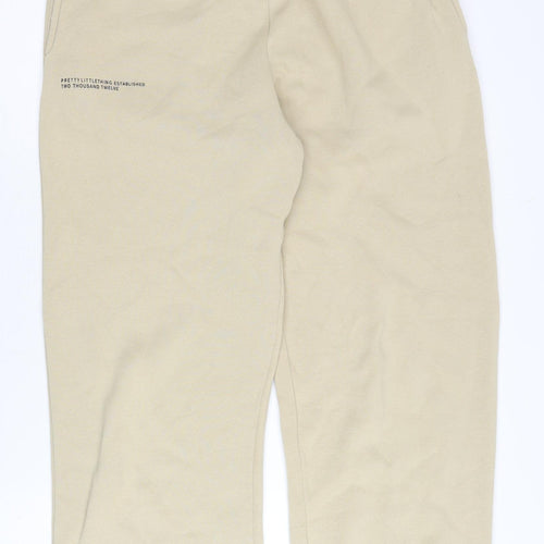 PrettyLittleThing Women's Beige Joggers, Size S, Activewear