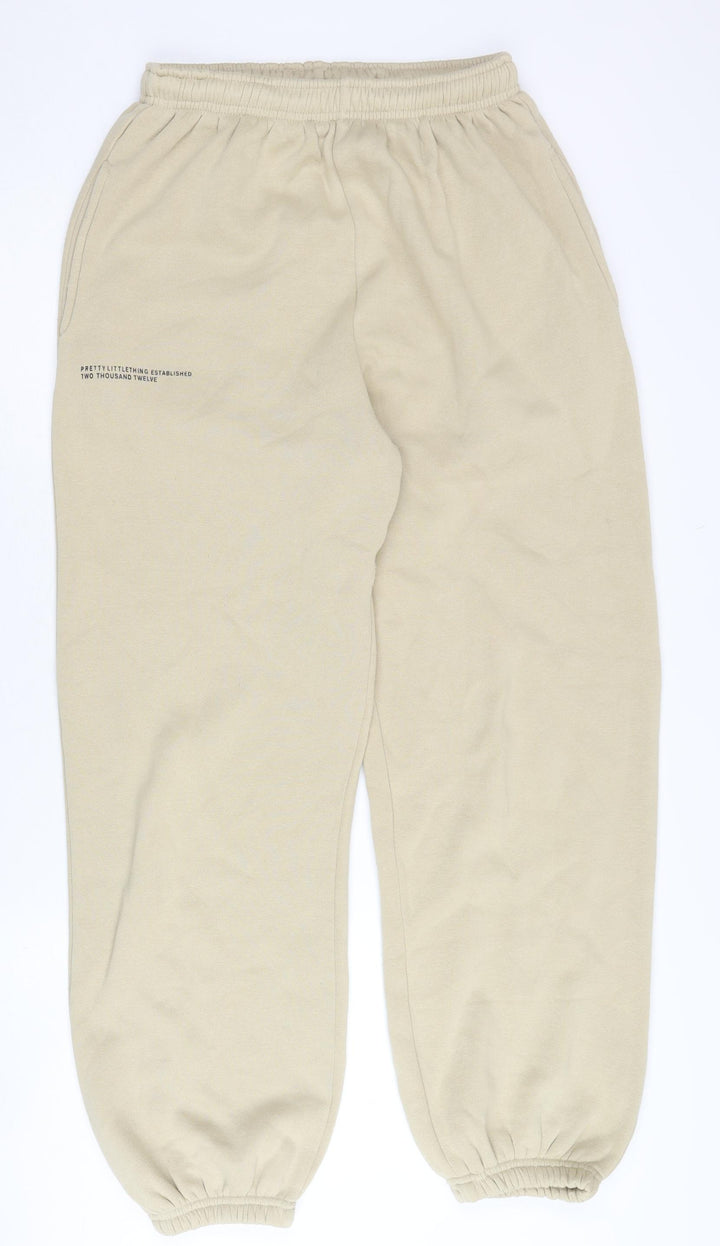 PrettyLittleThing Women's Beige Joggers, Size S, Activewear