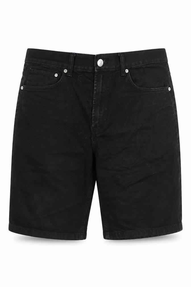 H&M Men's Black Denim Shorts, Size 34, Regular Fit