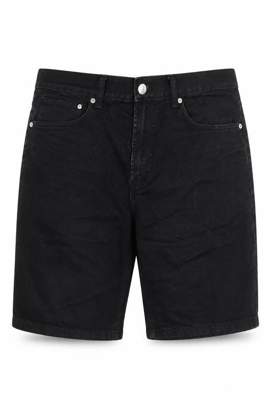 H&M Men's Black Denim Shorts, Size 34, Regular Fit