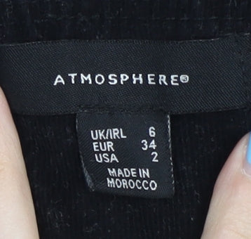 Atmosphere Women's Black Pinafore Dress Size 6