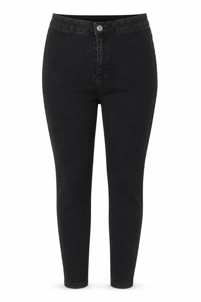 Front view of Missguided Women's Black Skinny Jeans, size 10