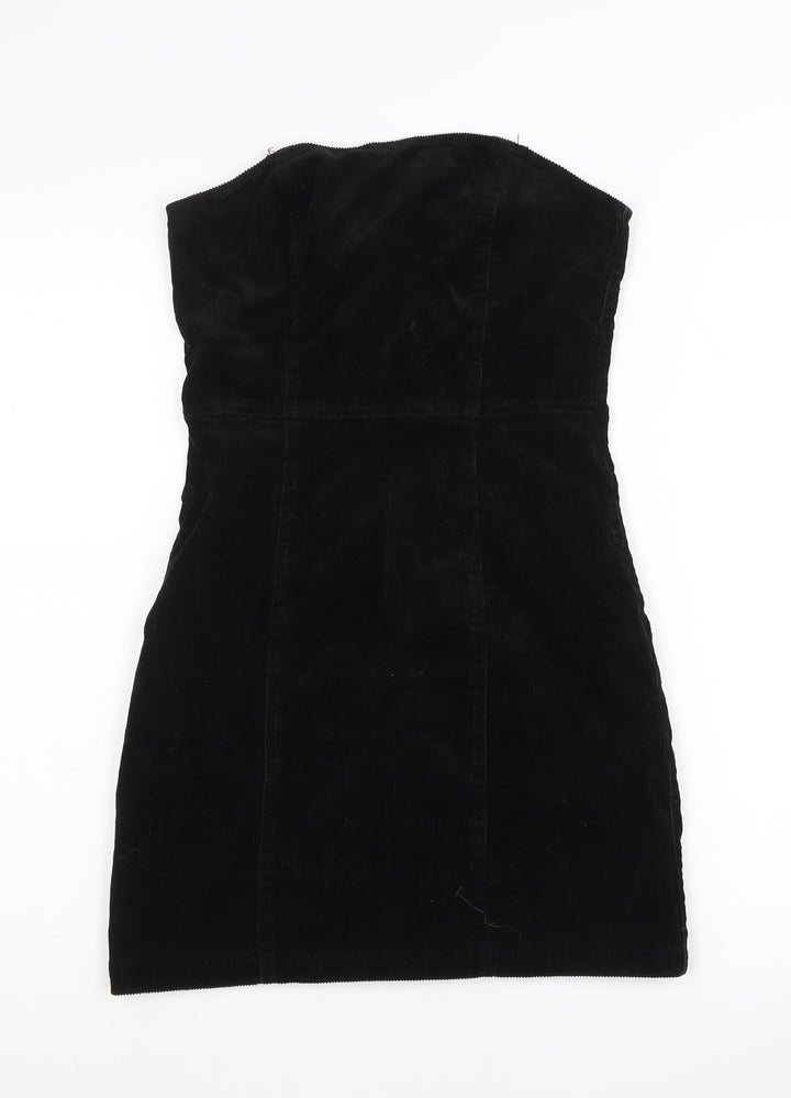 H&M Women's Black Bodycon Strapless Dress Size 10