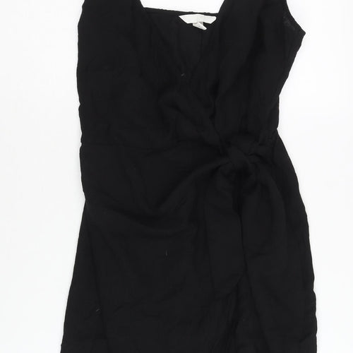 H&M Women's Black Wrap Camisole Top, Size S