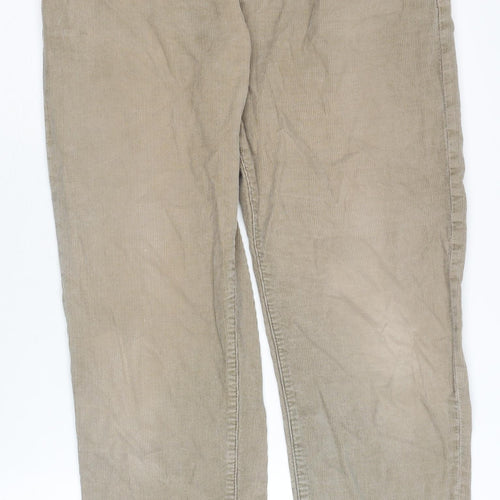 Matalan Men's Beige Corduroy Trousers 34W 30L