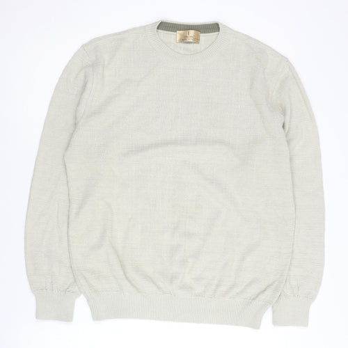 Marks and Spencer Ivory Crew Neck Jumper - Small