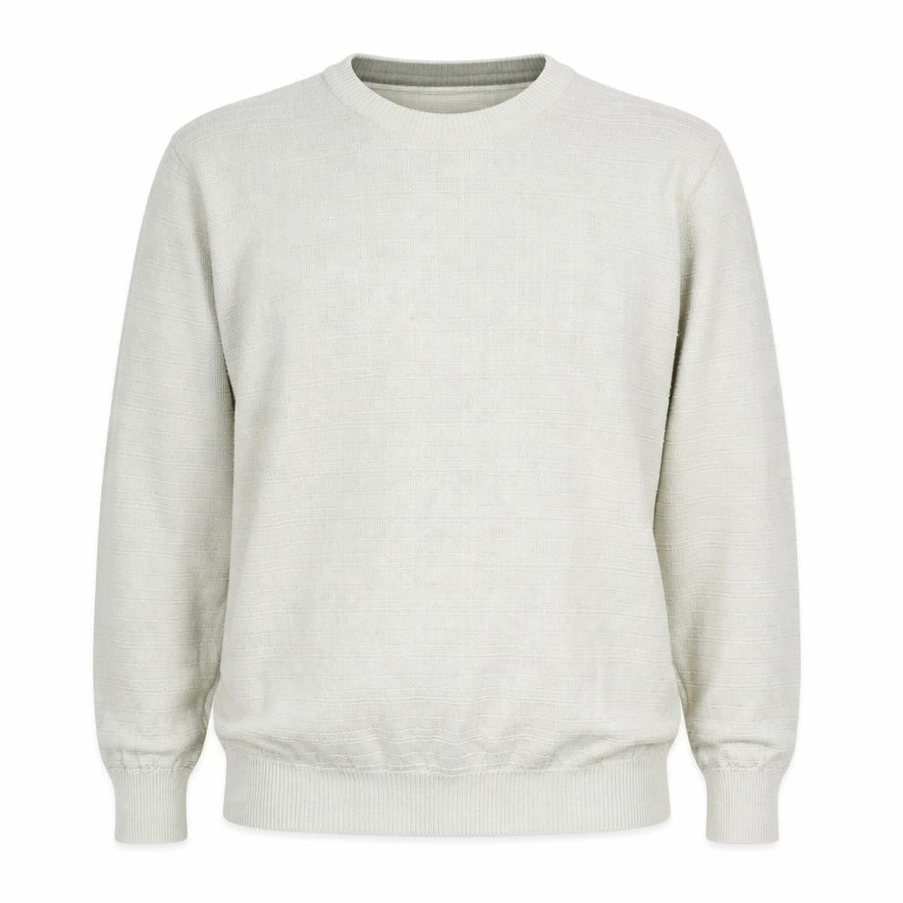 Front view of Marks & Spencer Ivory Crew Neck Jumper - Small