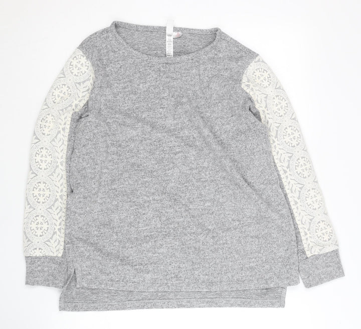 Flora Nikrooz Women's Grey Pullover Jumper M