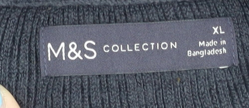 Marks and Spencer Women's Black Open Front Cardigan XL