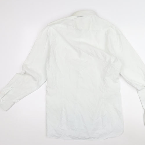 Men's White Dress Shirt Long Sleeve Business