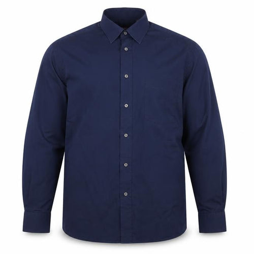 Van Heusen Men's Blue Dress Shirt - Long Sleeve, L