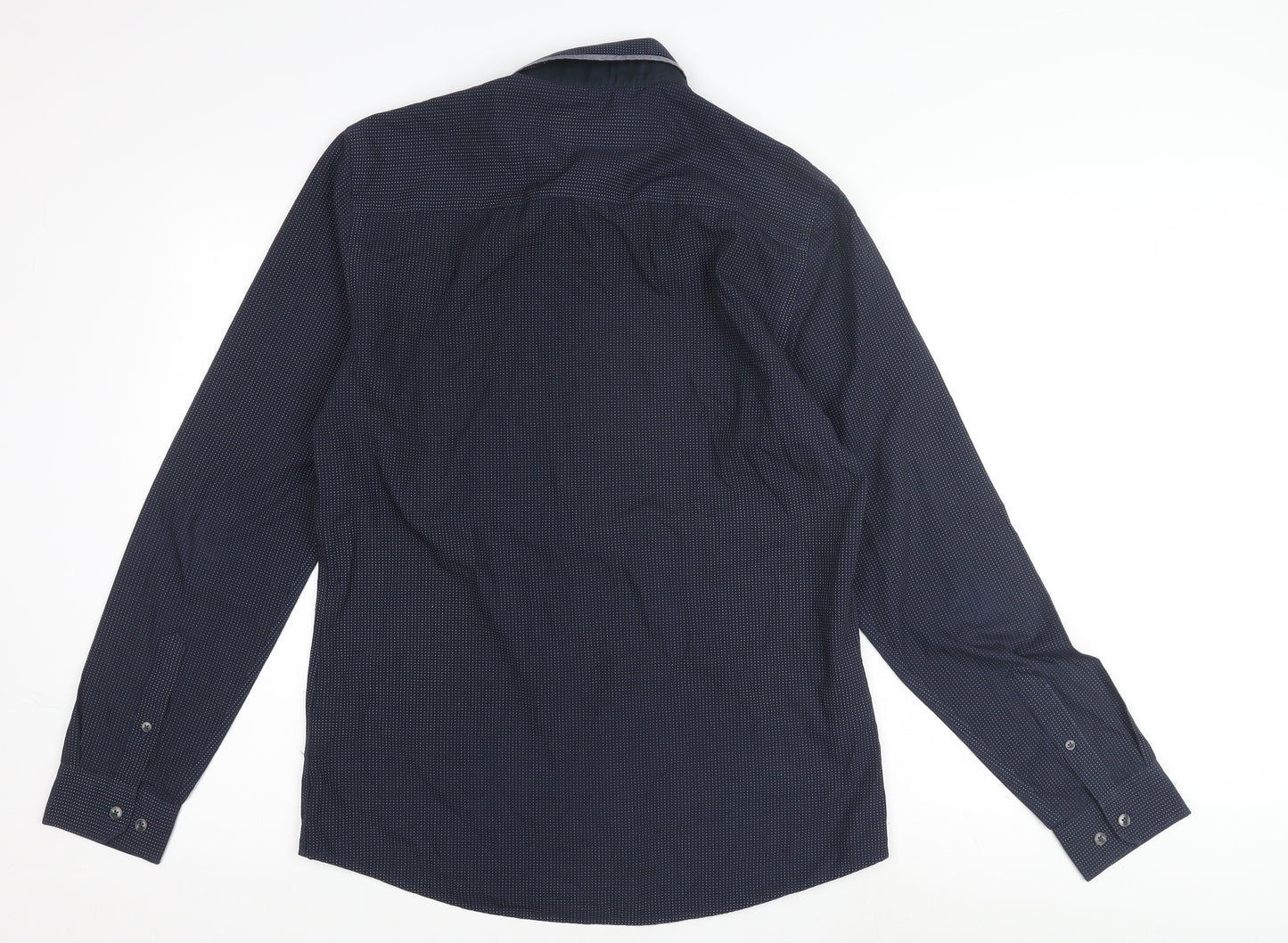 New Look Men's Blue Medium Button-Up Shirt