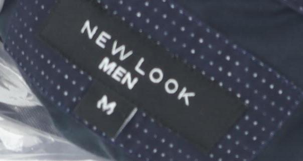 New Look Men's Blue Medium Button-Up Shirt
