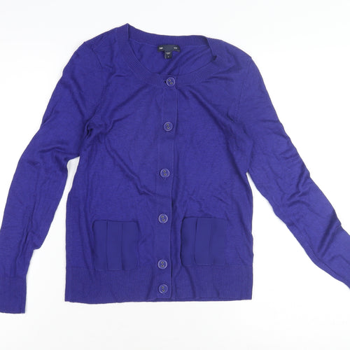 Gap Women's Blue Cardigan, Size S, Button Front