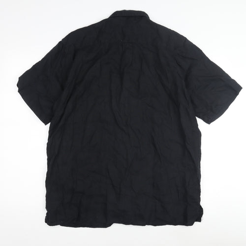 Statements Men's Black Casual Short Sleeve Shirt