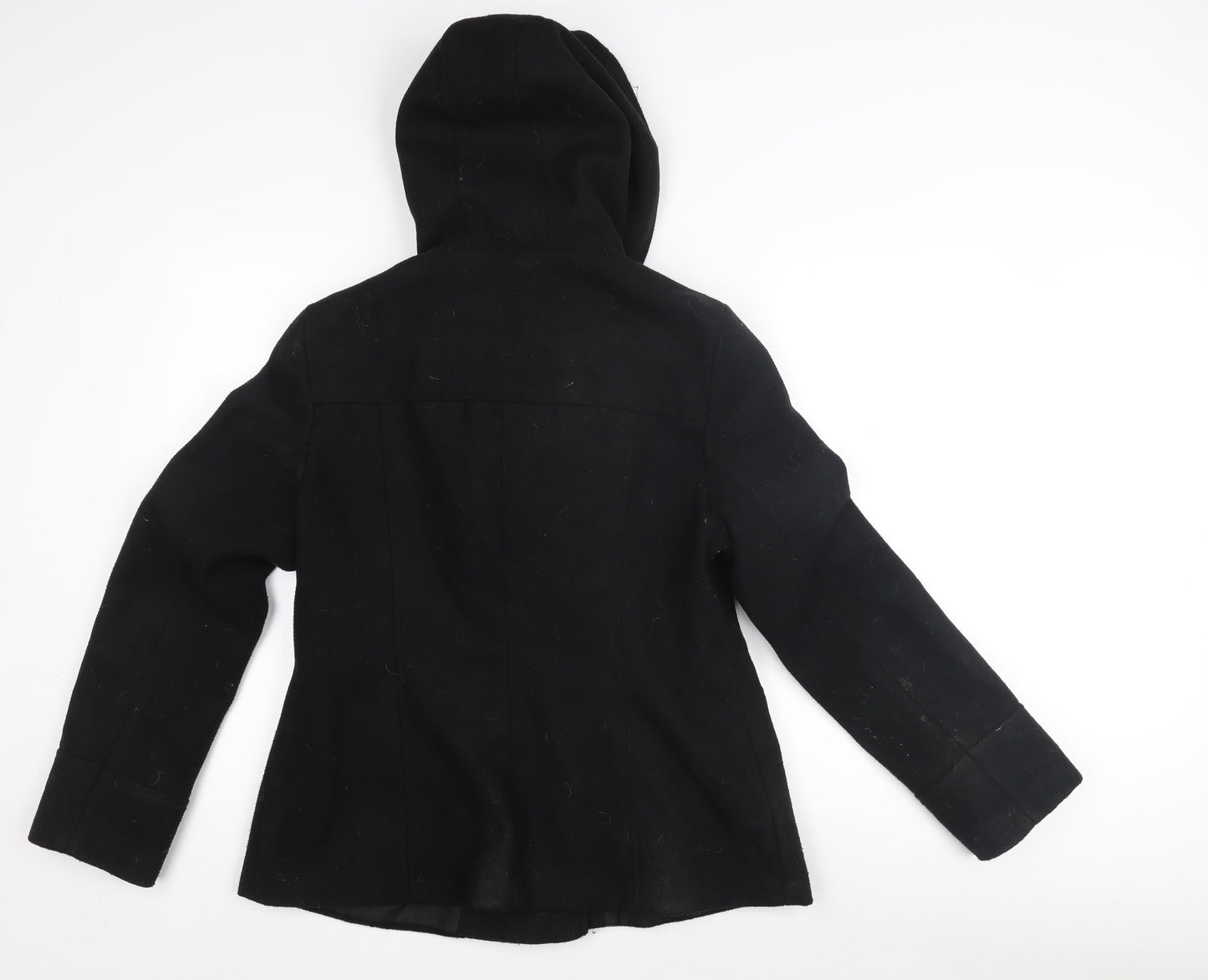 Next Women’s Black Hooded Pea Coat Size 16