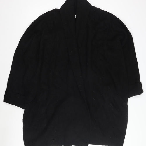 Jack Wills Women's Black Open Front Cardigan Size 14