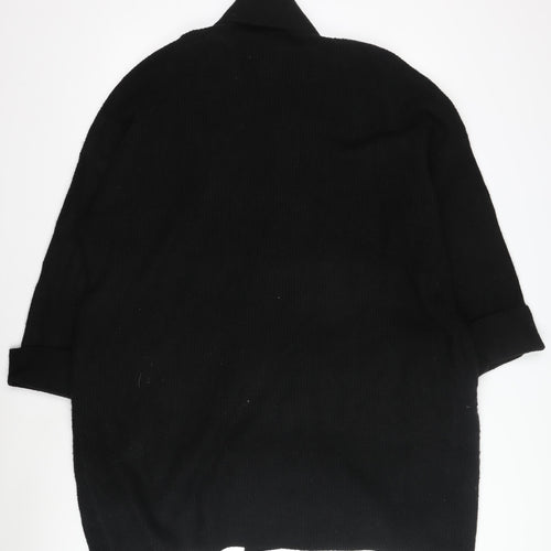 Jack Wills Women's Black Open Front Cardigan Size 14
