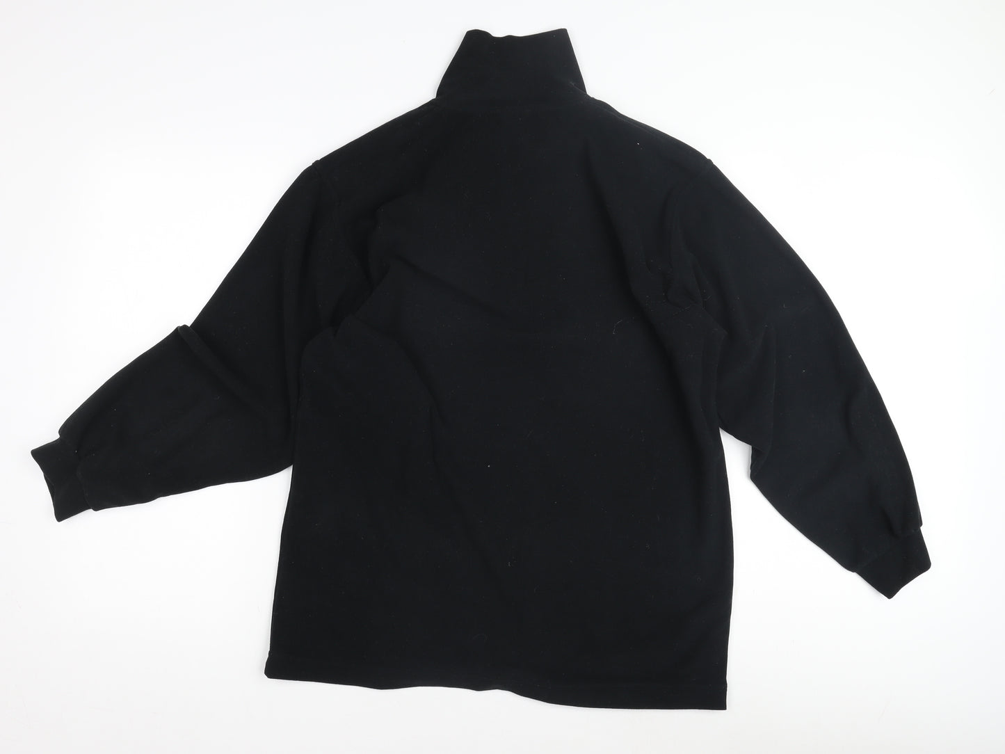 Rodeo Men's Black Medium 1/4 Zip Fleece Sweatshirt
