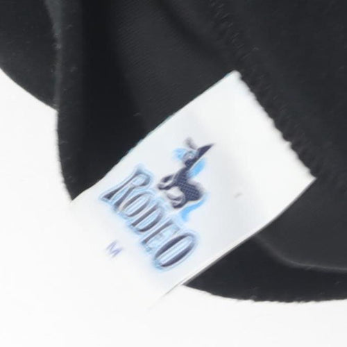 Rodeo Men's Black Medium 1/4 Zip Fleece Sweatshirt
