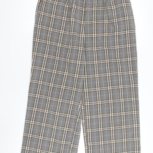 Sfera Grey Plaid Women's Pleated Trousers Size 8