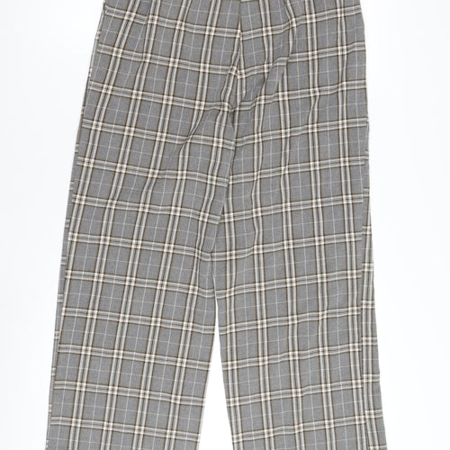 Sfera Grey Plaid Women's Pleated Trousers Size 8