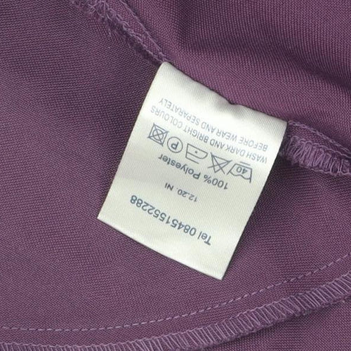 Alexandra Women's Purple Short Sleeve Top Size 8