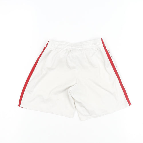 Adidas Boys White Football Sports Shorts Size 8