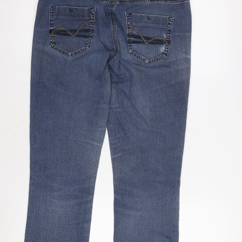 Tu Women's Blue Straight Jeans Size 12 Slim