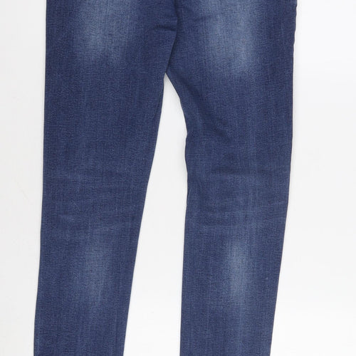 G&L Women's Blue Slim Fit Skinny Jeans, 2XL, Distressed
