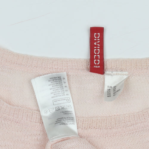 H&M Women's Pink XS Pullover Jumper
