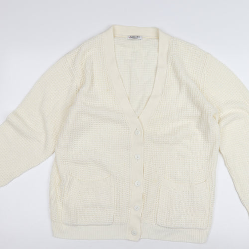 Damart Women's Ivory Oversized Knit Cardigan Size 22