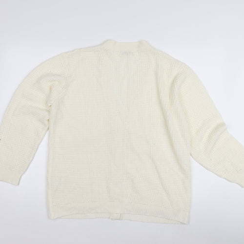 Damart Women's Ivory Oversized Knit Cardigan Size 22