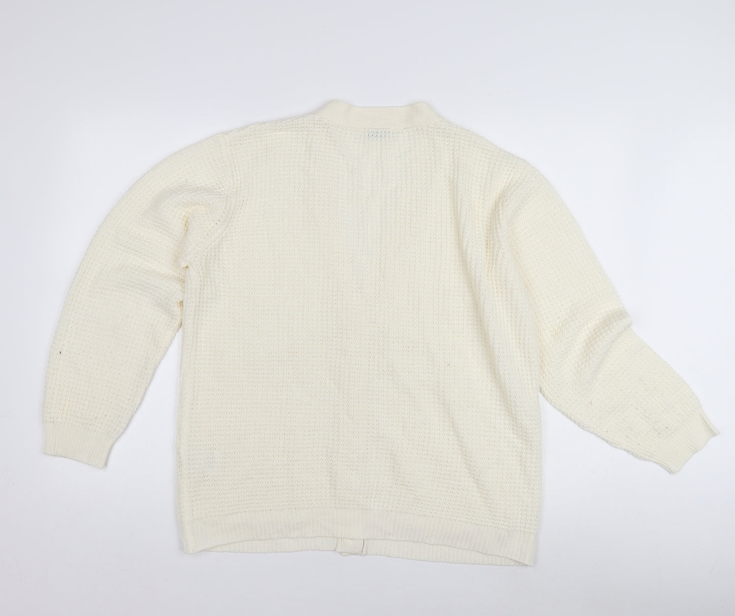 Damart Women's Ivory Oversized Knit Cardigan Size 22