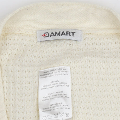 Damart Women's Ivory Oversized Knit Cardigan Size 22