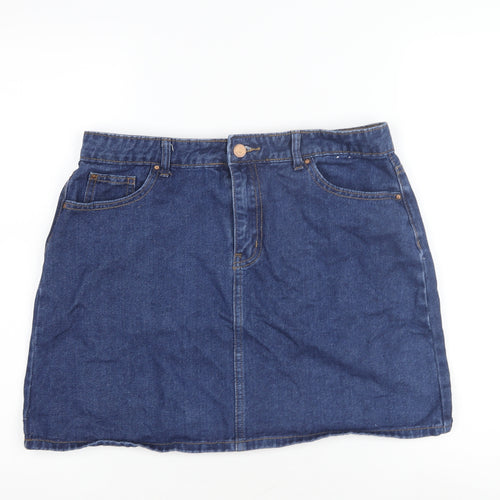 George Women's Blue Denim Knee-Length Skirt Size 12