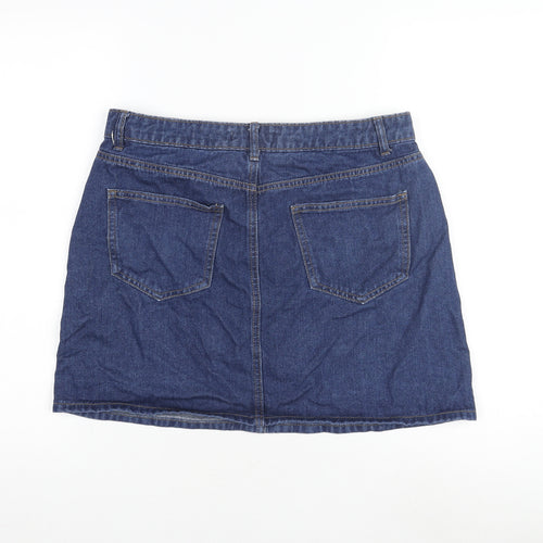 George Women's Blue Denim Knee-Length Skirt Size 12