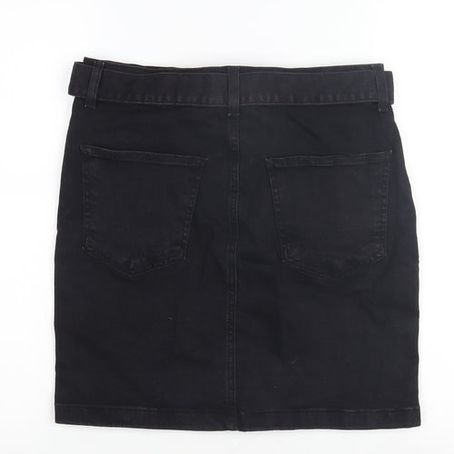 Desires Women's Black Pencil Denim Skirt, Size 14